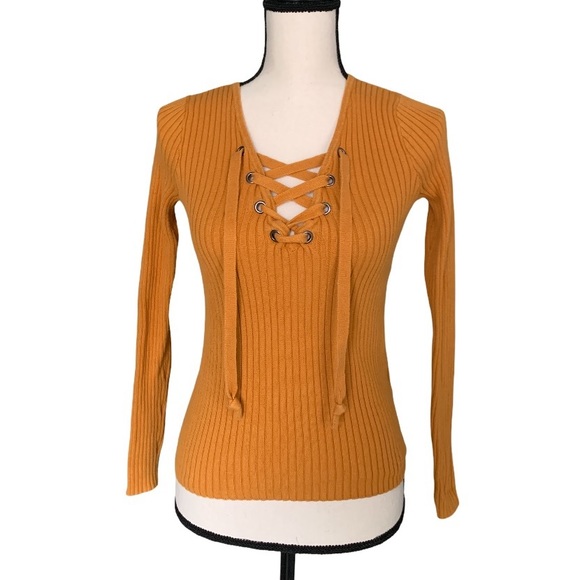 Hollister Sweaters - Hollister Lace Up Sweater